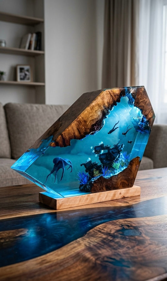 Deep Sea Resin Lamp 🌊