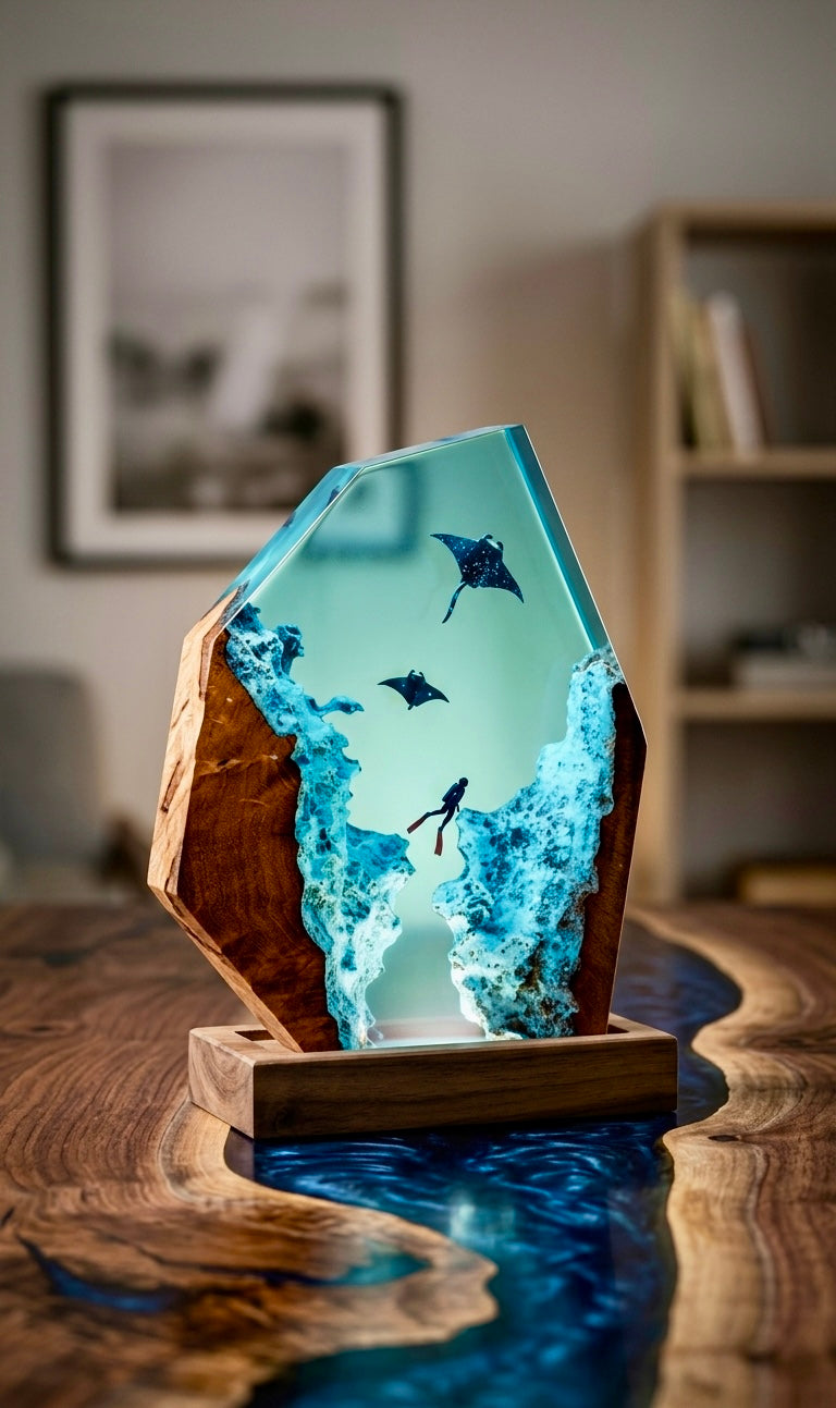 Underwater Resin Lamp 🦈