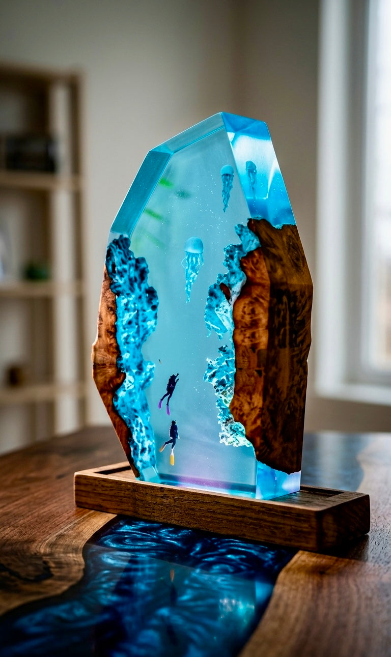 Underwater Resin Lamp 🦈